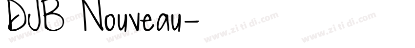 DJB Nouveau字体转换